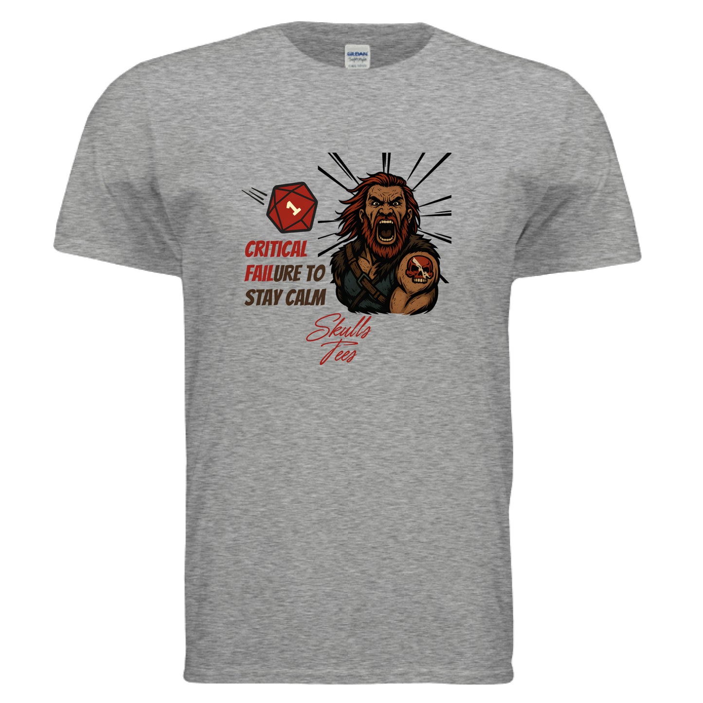 Critical Failure to Stay Calm Graphic Tee Nat 1