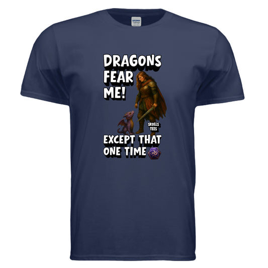 Dragons Fear Me D20 Tee | Funny RPG Graphic Tee