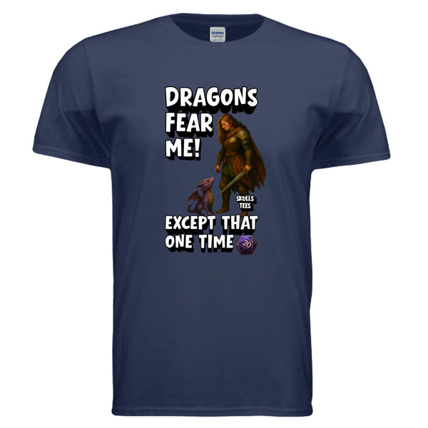 Dragons Fear Me D20 Tee | Funny RPG Graphic Tee