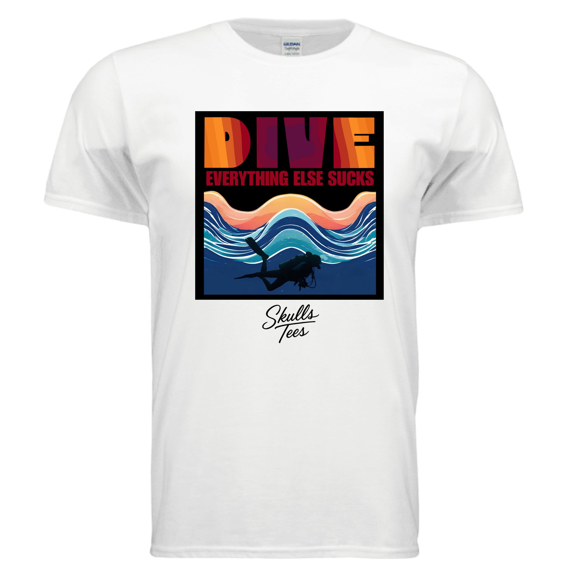 Funny scuba everything else sucks graphic tee