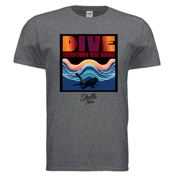 Funny scuba everything else sucks graphic tee