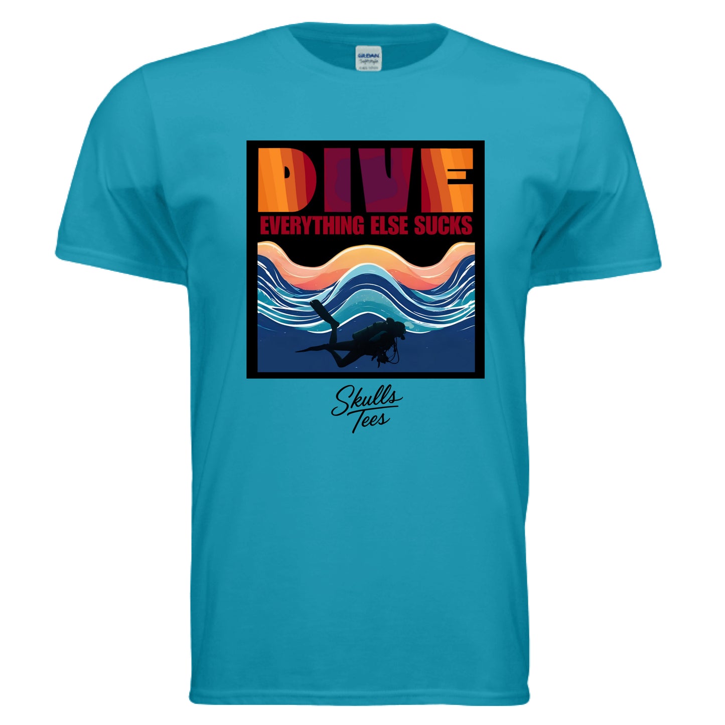 Funny scuba everything else sucks graphic tee