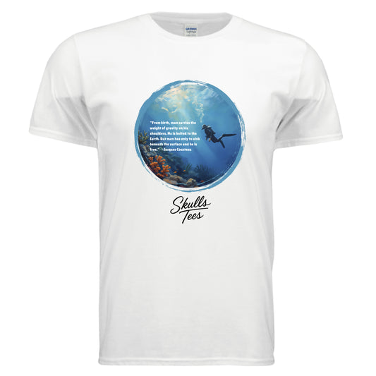 Jacques Cousteau tribute scuba explorer tee