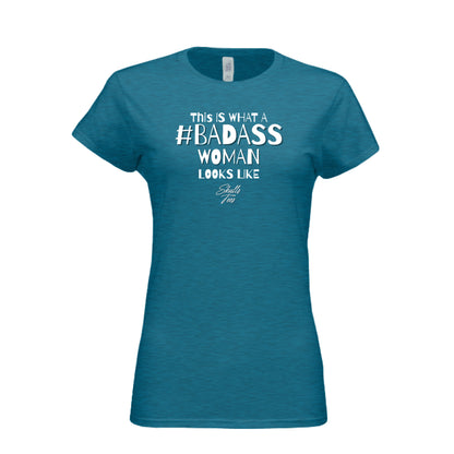 Badass woman empowerment graphic tee with bold contrast
