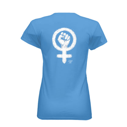 Badass woman empowerment graphic tee with bold contrast
