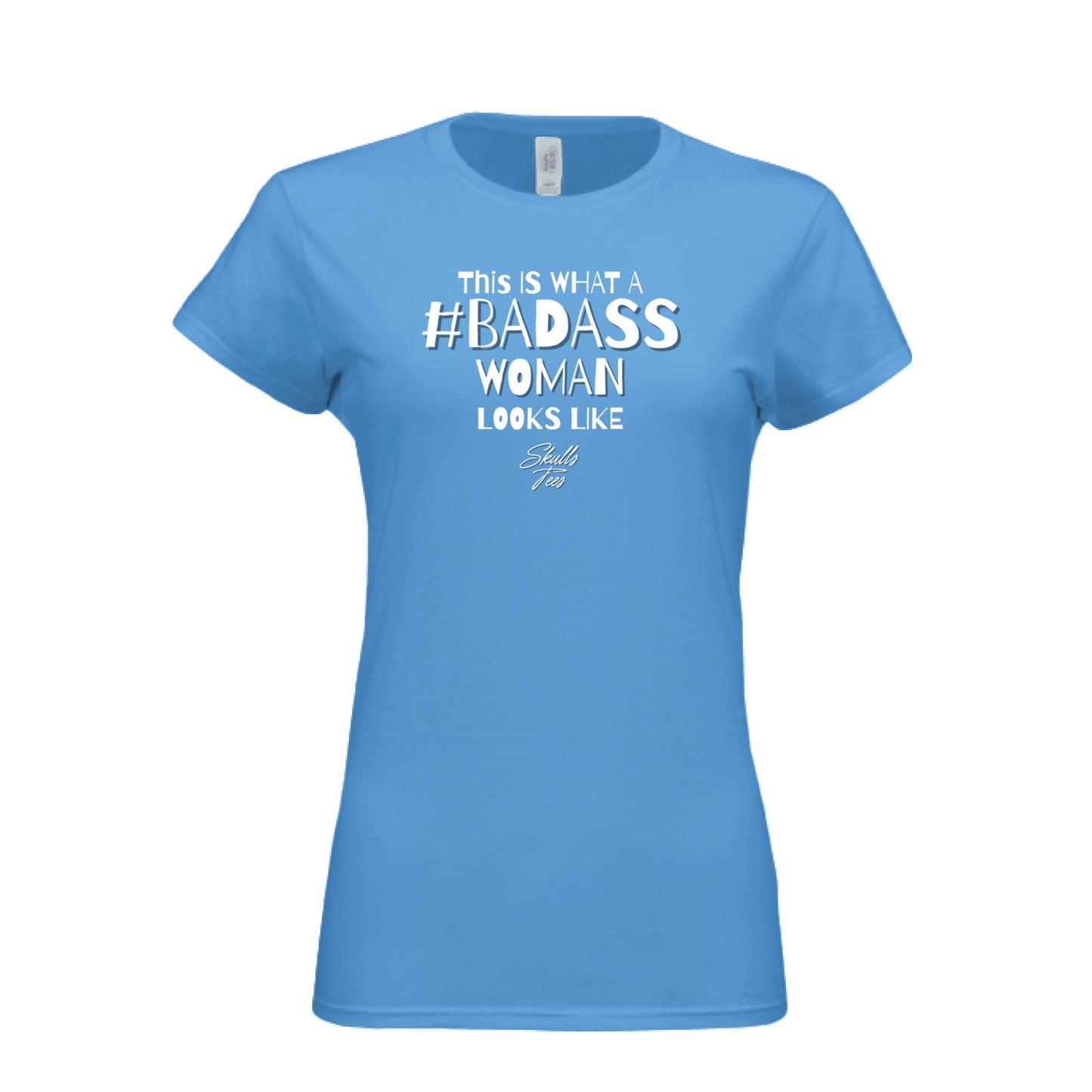 Badass woman empowerment graphic tee with bold contrast
