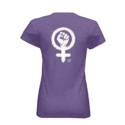 Badass woman empowerment graphic tee with bold contrast

