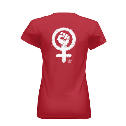 Badass woman empowerment graphic tee with bold contrast
