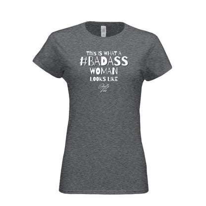 Badass woman empowerment graphic tee with bold contrast
