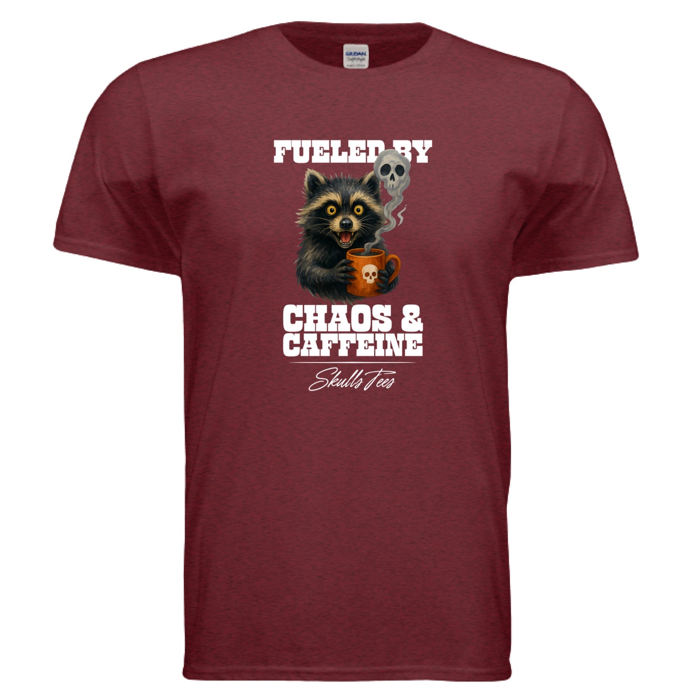 Chaos Caffeine Raccoon Tee Shirt