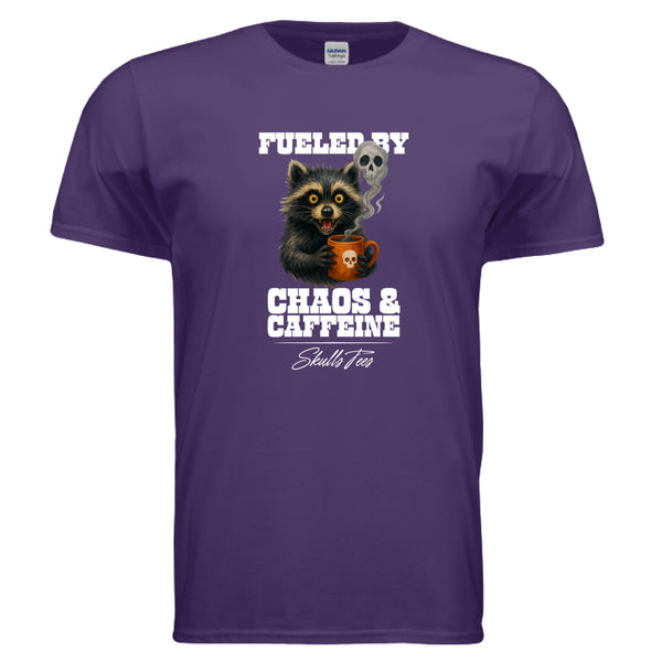 Chaos Caffeine Raccoon Tee Shirt